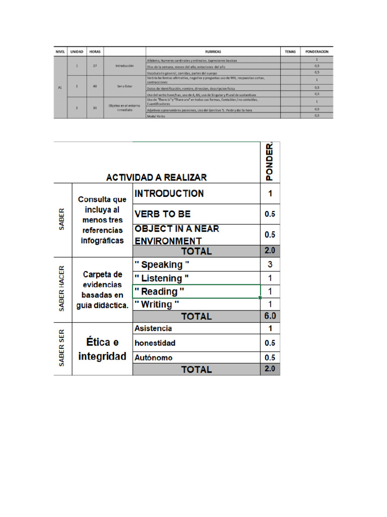 Rubric A1 Pdf