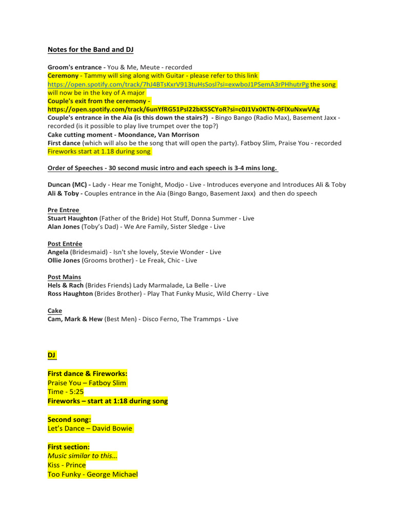 Notes - Band DJ - Haughton-Jones | PDF