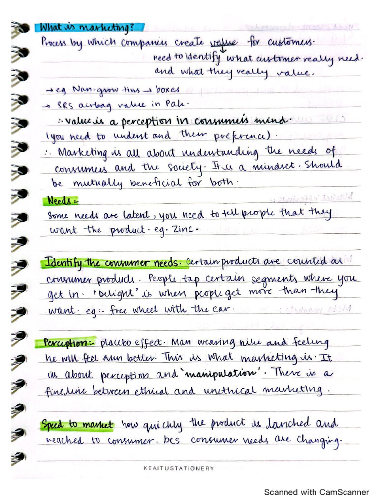 Class Notes 1 | PDF
