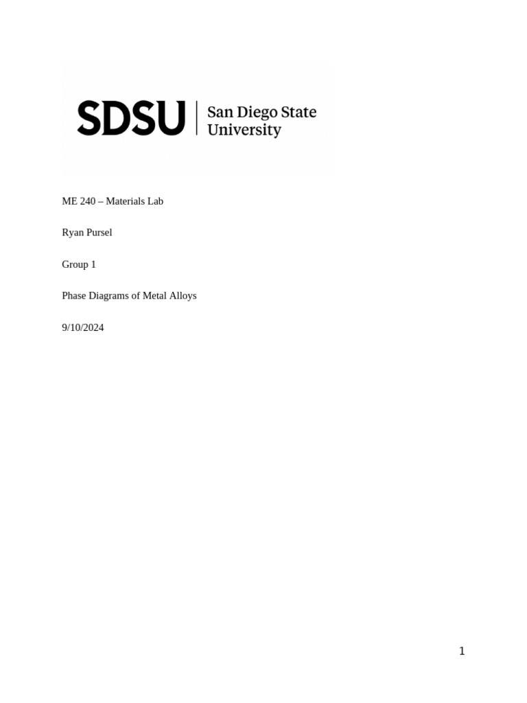 Materials Lab Report 1 | PDF