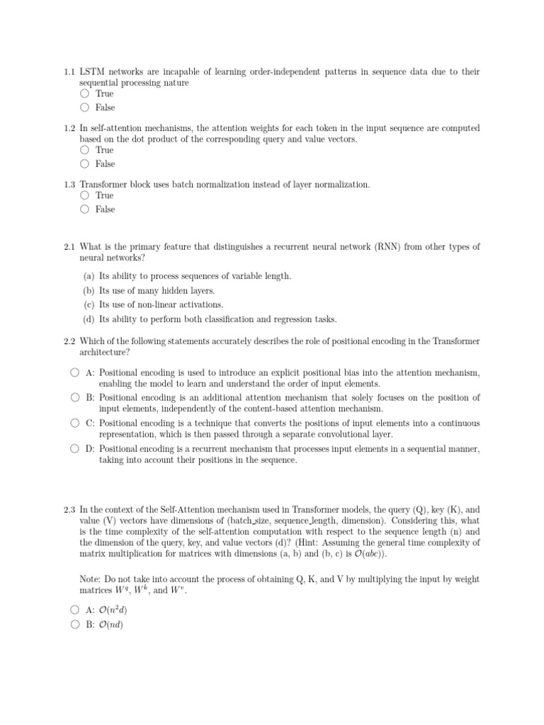Cs231n attention rnn practice 2024 no solutions 2 pdf