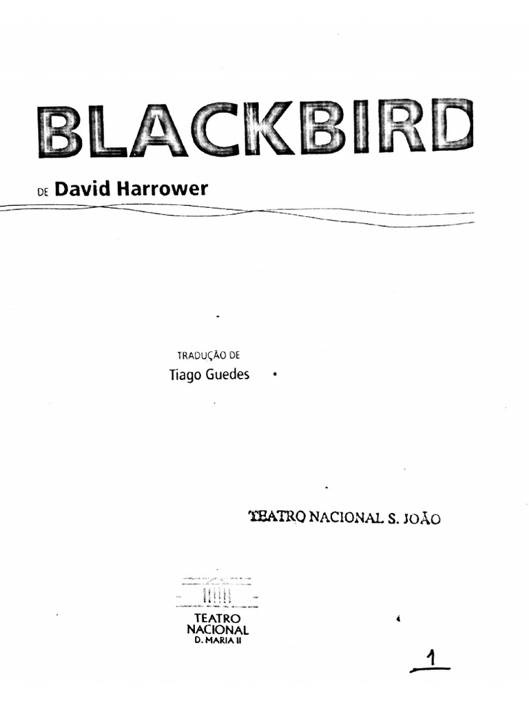 Blackbird de David Harrower | PDF