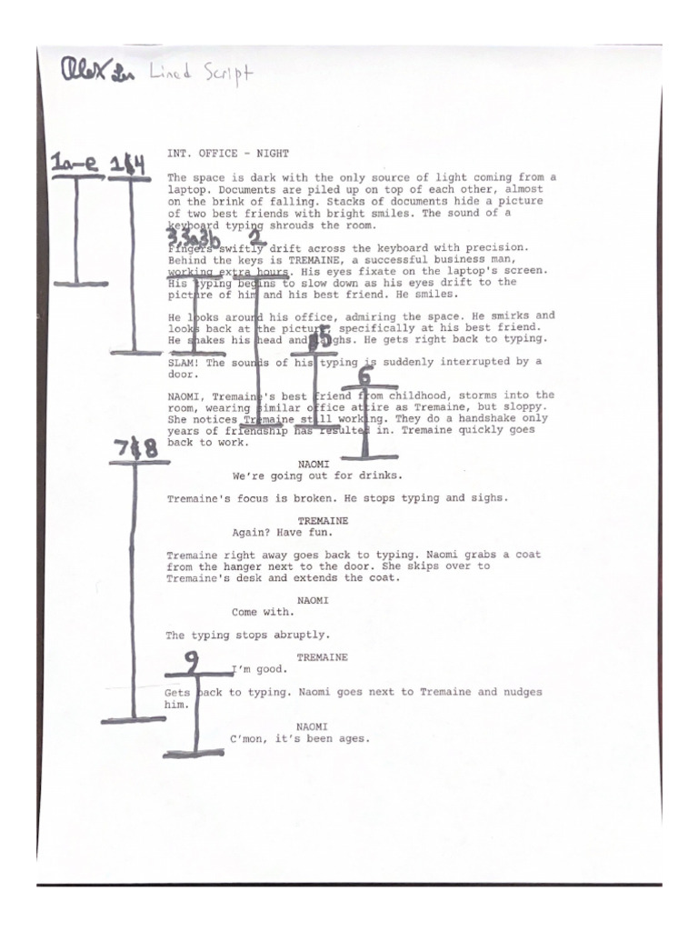 D1 Lined Script 1 | PDF