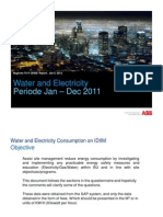 Water and Electricity Jan - Dec 2011