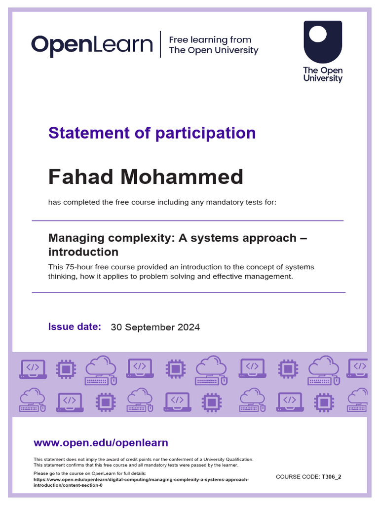 T306 2 Statement | PDF
