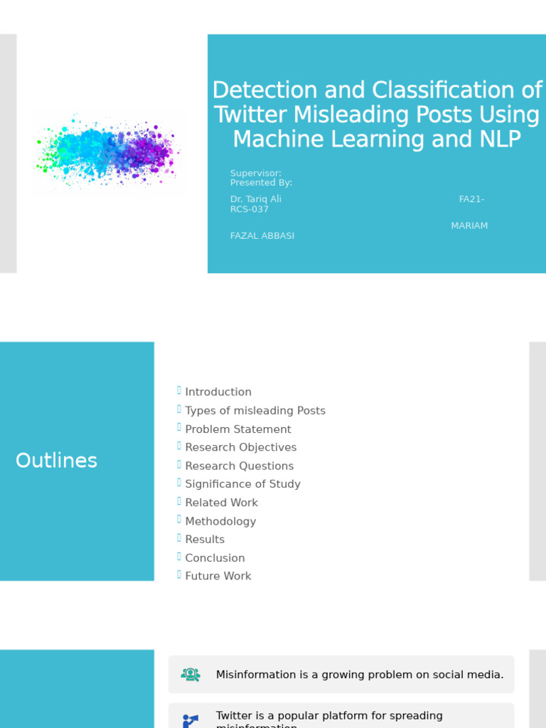 Detection and Classification of Twitter Misleading Posts Using | PDF