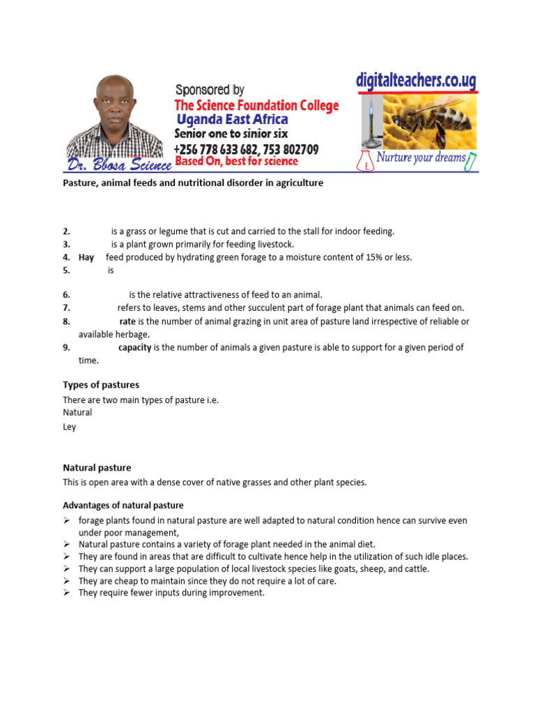 View of Pasture Types and Management Strategies | PDF | Hay | Home & Garden