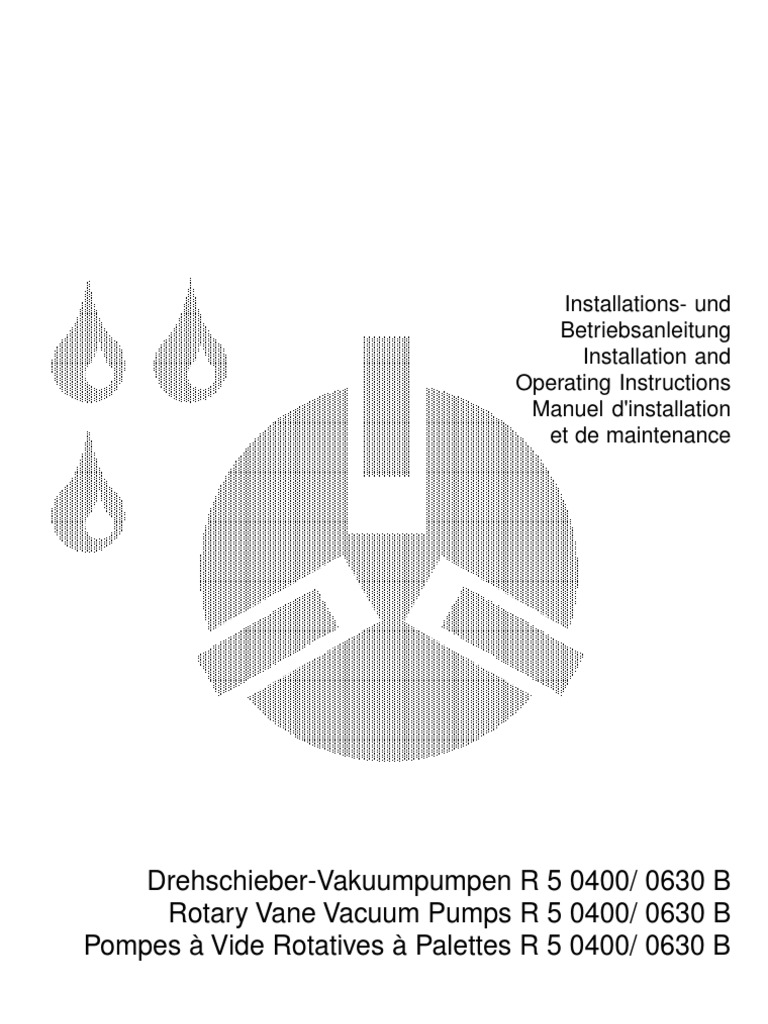 Busch Vacuum Pump R5 400 Manual PDF