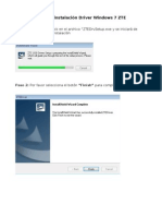 Guía de Instalación Windows 7 ZTE