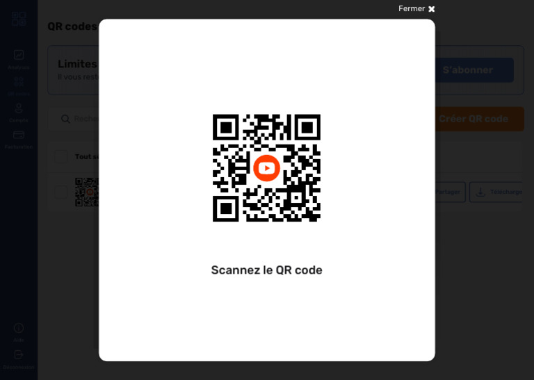 Inscription Au Générateur de QR Codes My QR Code | PDF