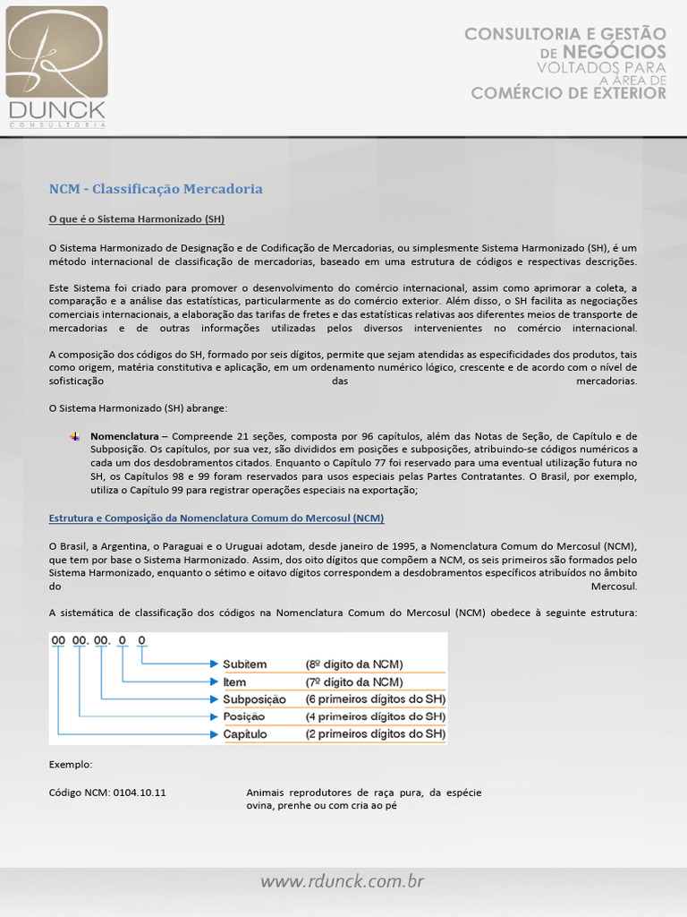 Classificação Fiscal | PDF