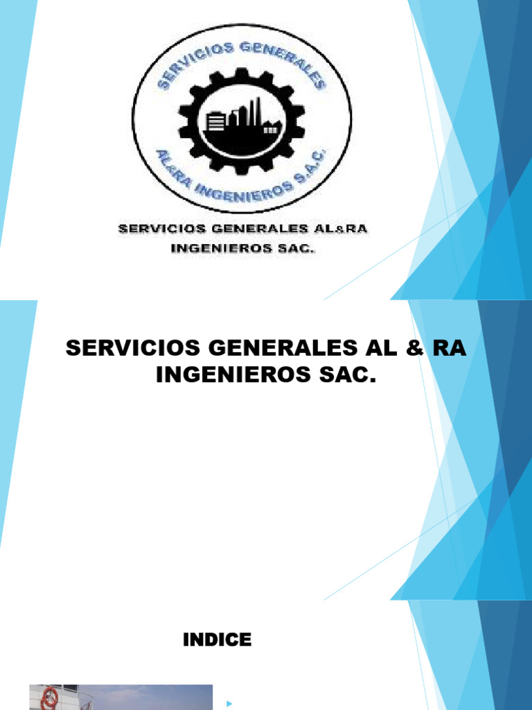 Brochure - Servicios Generales Al & Ra Ingenieros Sac. | PDF | Business ...