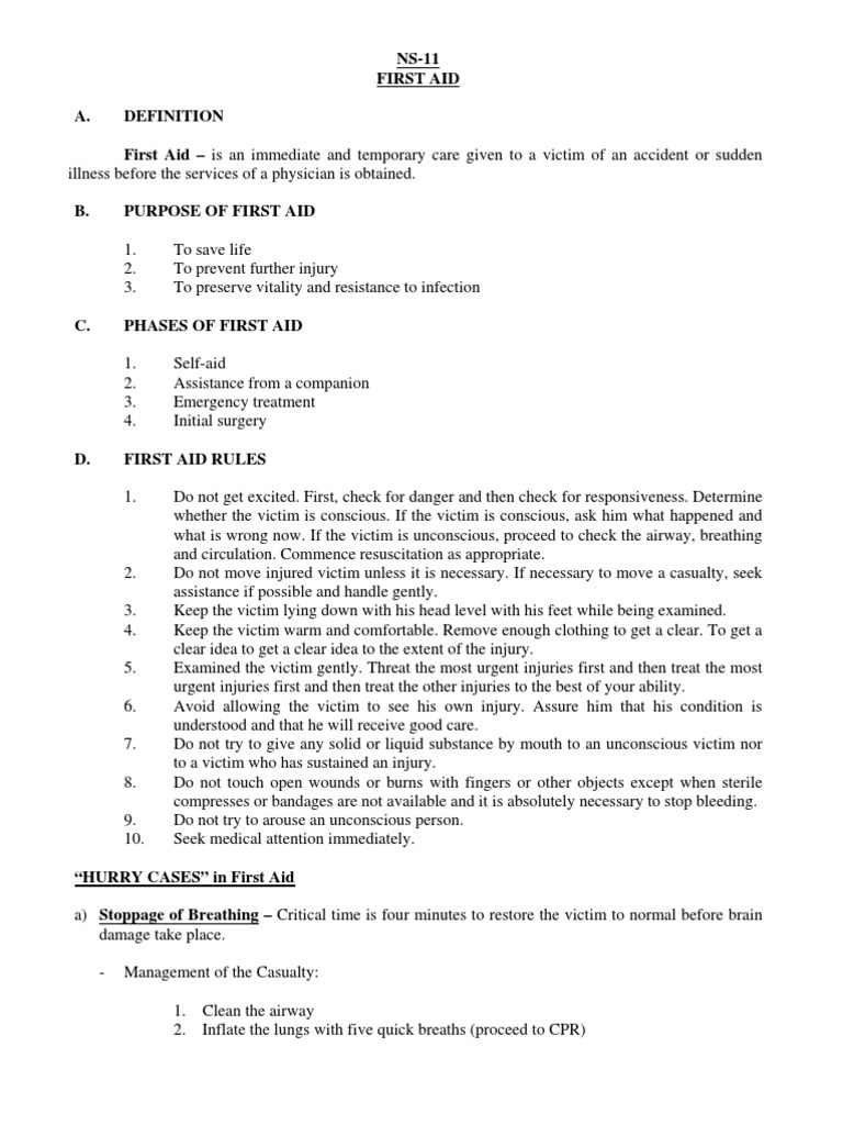 First Aid | PDF | First Aid | Burn