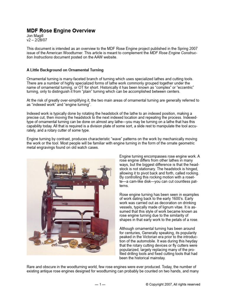 Rose Engine Supp | PDF