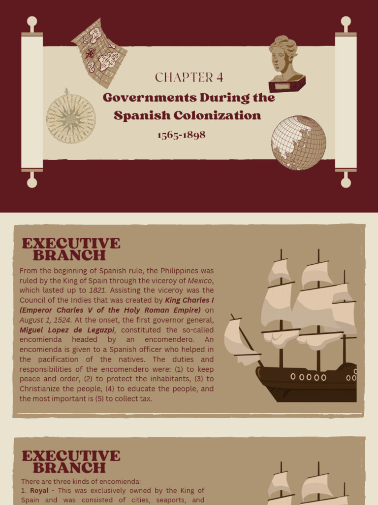 Chapter 4 Governments During The Spanish Colonization | PDF