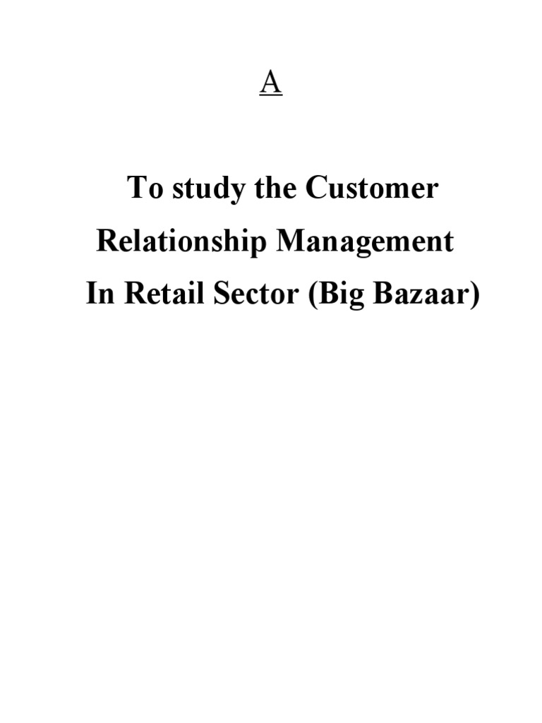 Customer Relationship Management in Retail | PDF | Customer ...