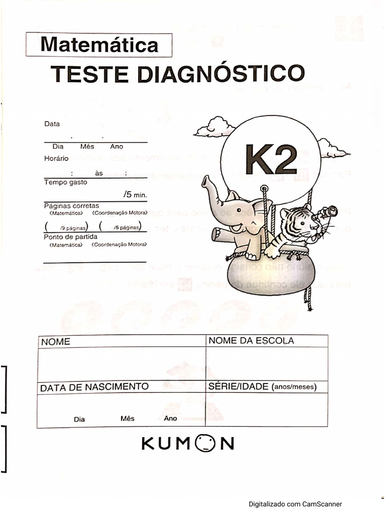 Kumon Free Placement Test