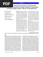 Xue-Min Gao et al- Ionotropic Glutamate Receptors and Expression of N-Methyl-D-Aspartate Receptor Subunits in Subregions of Human Hippocampus