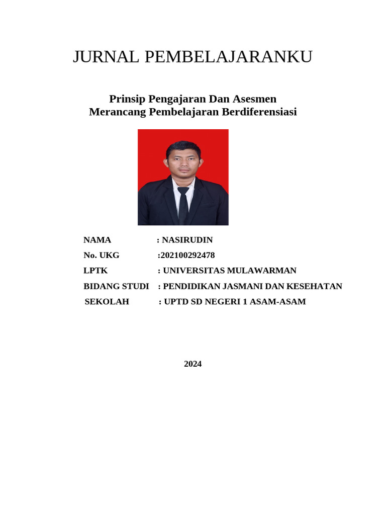 Jurnal Pembelajaranku Ppa 1 Modul Nasirudin | PDF