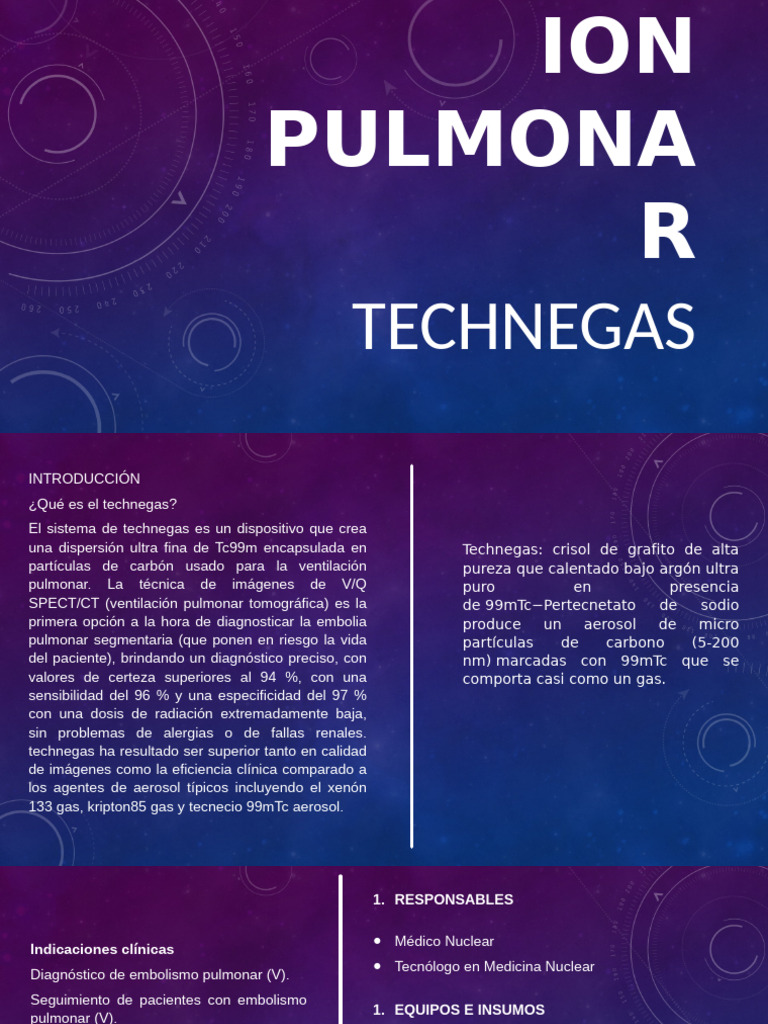 Ventilación Pulmonar con Technegas | PDF