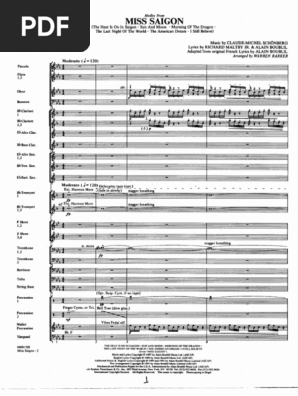 Medley From Miss Saigon - C. M. Schomberg - Arr. W. Barker | PDF
