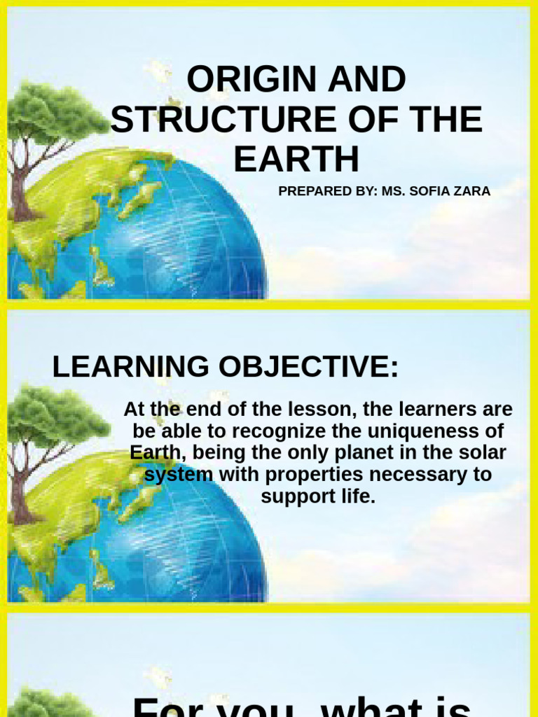 Origin and Structure of The Earth | PDF