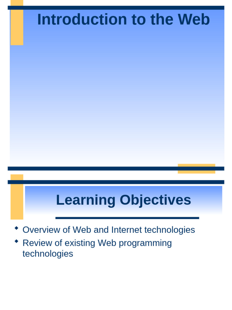 Introduction To The WEB | PDF | Computer Network | World Wide Web