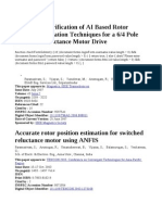 Real-Time Verification of AI Based Rotor Position Estimation Techniques For A 6/4 Pole Switched Reluctance Motor Drive