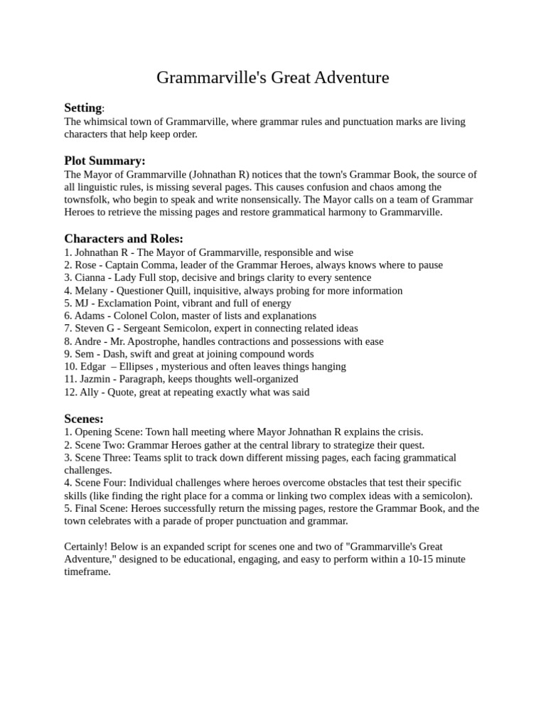 Group 1 play pdf