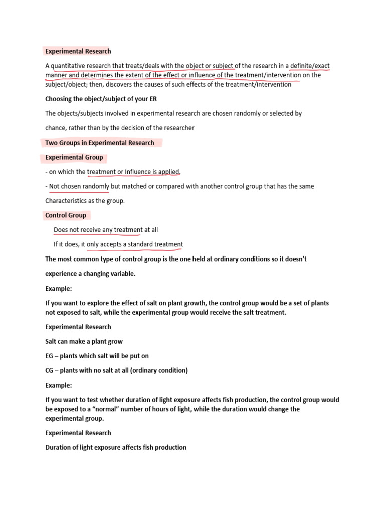 Experimental Research 3 | PDF