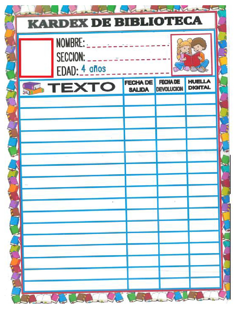 Kardex Biblioteca | PDF