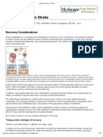 Motor Recovery in Stroke