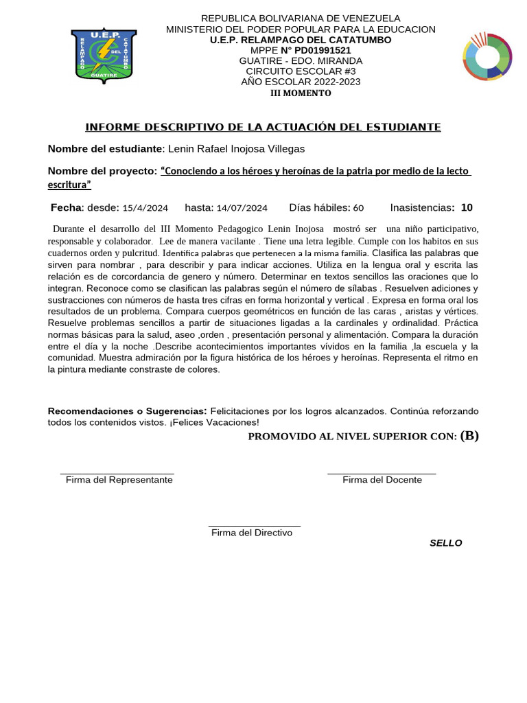 Lenin Inojosa | PDF