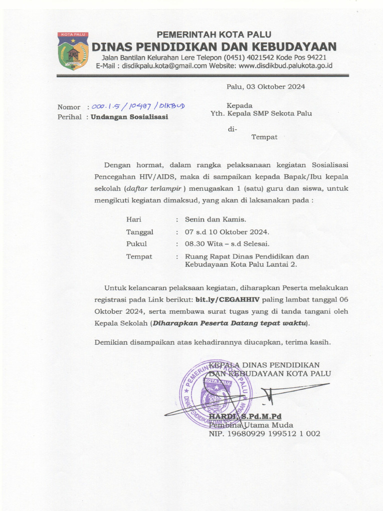 UNDANGAN SOSIALISASI | PDF