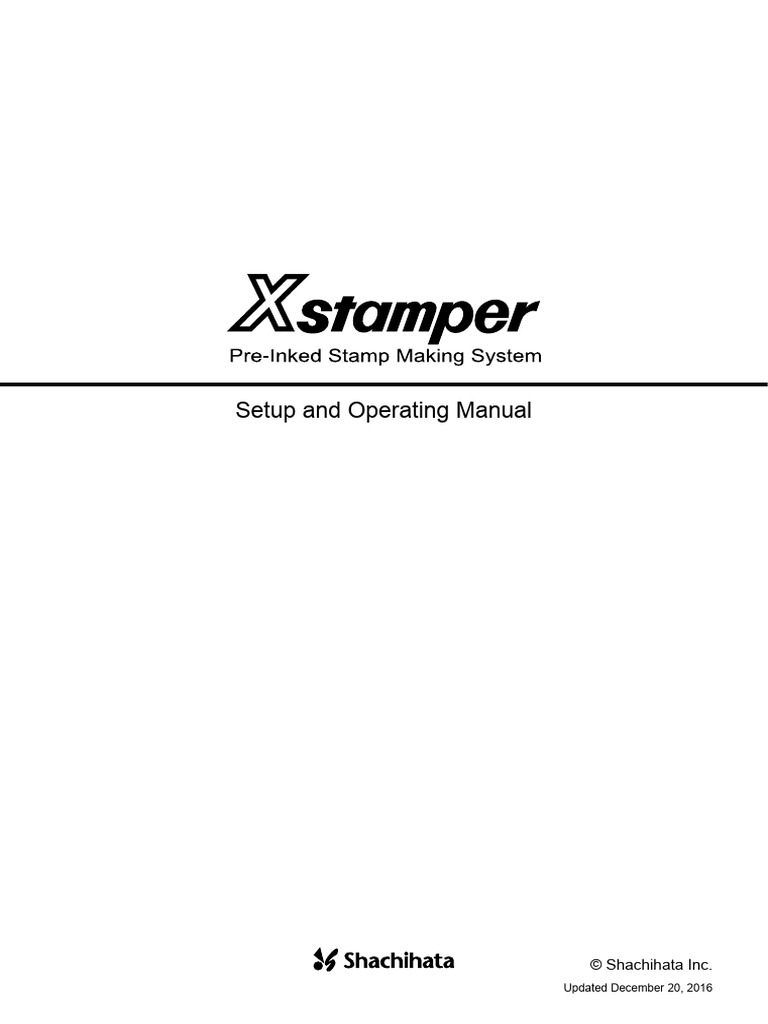 Xstamper Setup and Operating Guide | PDF | Typefaces