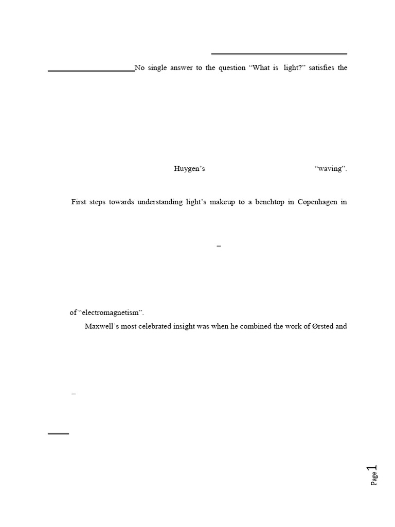 Understanding Light and Color Physics | PDF | Electromagnetic Radiation ...