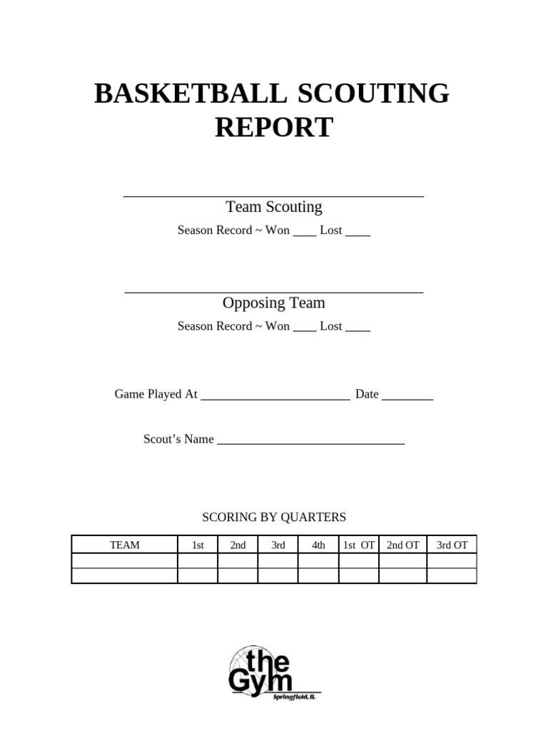 Scoutingreport | PDF