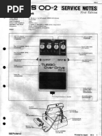 Boss OD-2 Service Notes