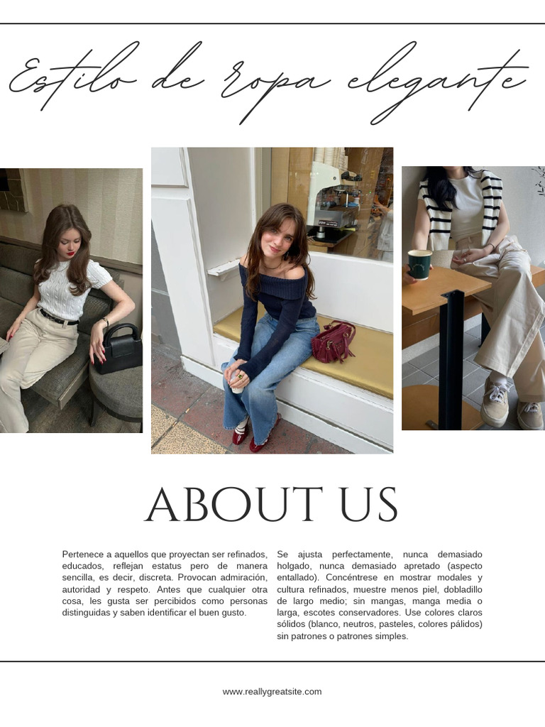 Estilo de Ropa Elegante | PDF