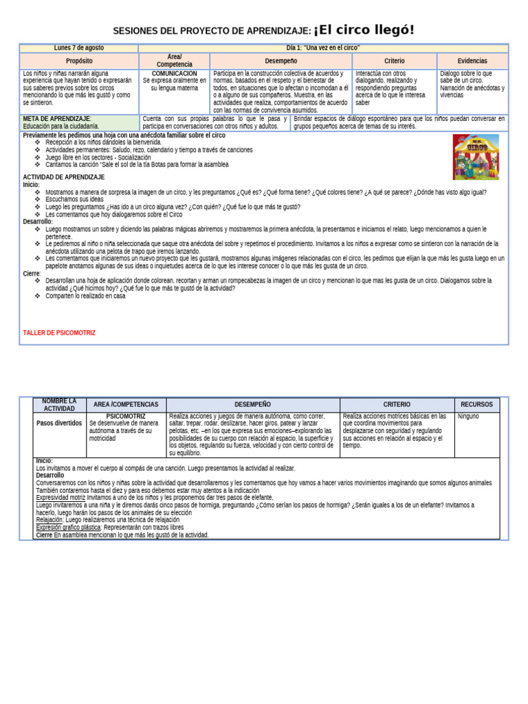 Actividades de Aprendizaje Proyecto Ma | PDF | Aprendizaje | Artes del ...