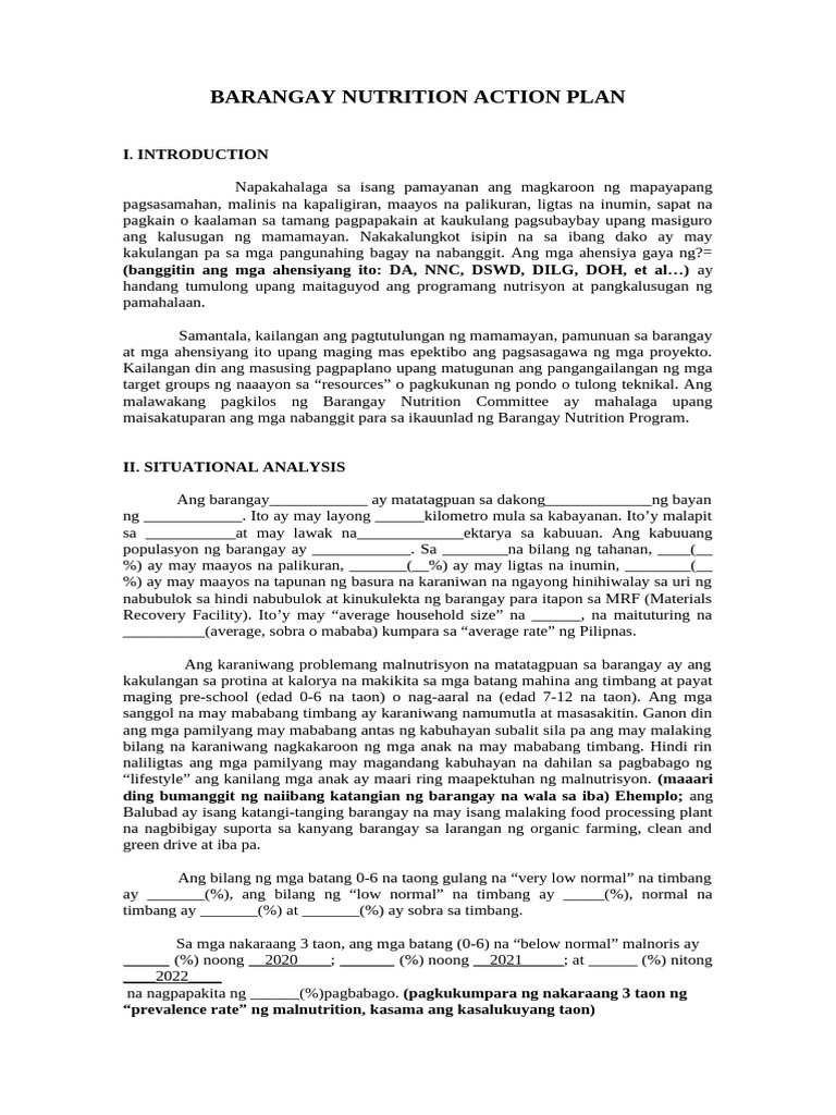 BNAP Example Narrative | PDF