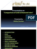 Presentation On Presentation On: Ǳcomparison of Gold & Diamond Ratesǳ Ǳcomparison of Gold & Diamond Ratesǳ