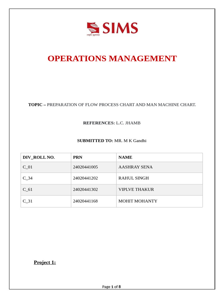 Operation CIE Assignment | PDF