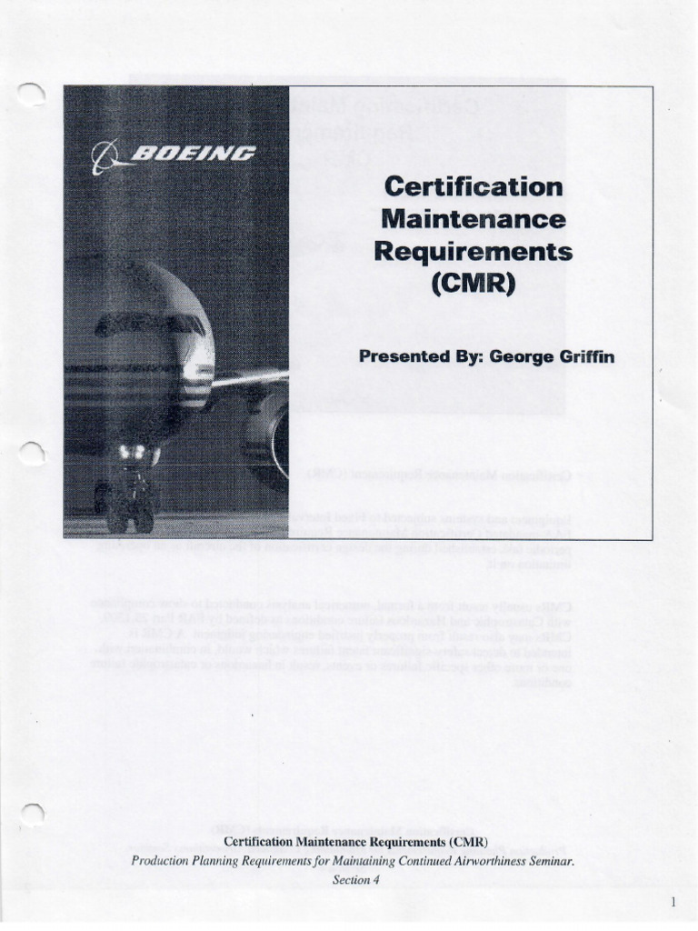 Certification Maintenance Requirements CMR | PDF