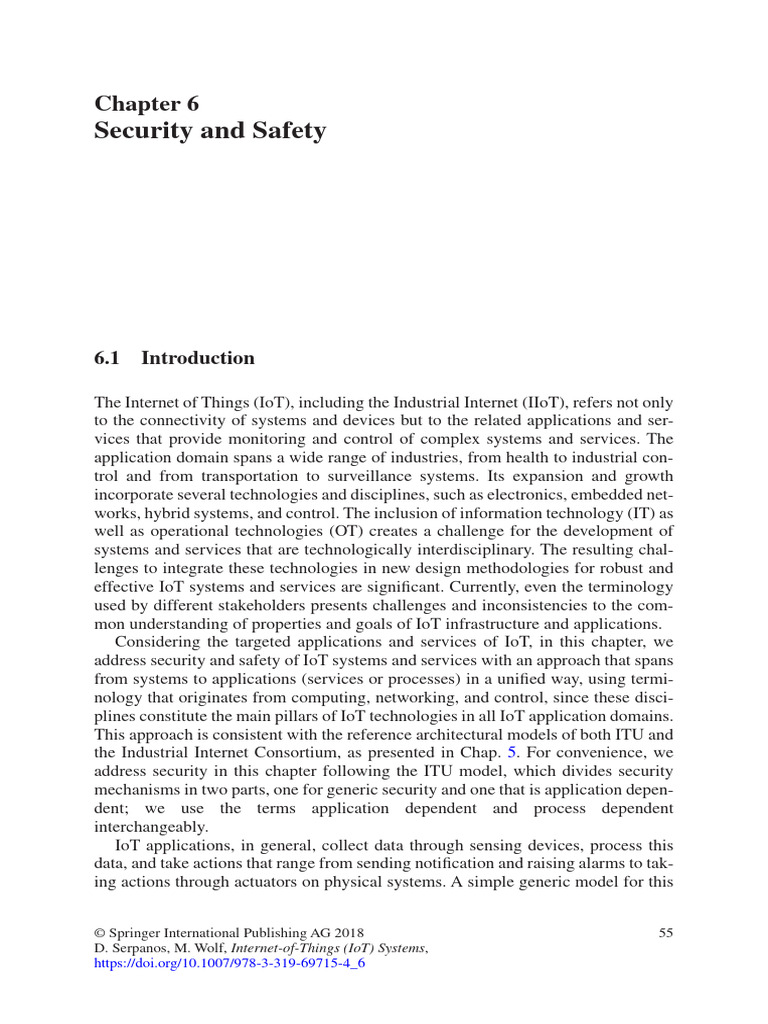 IoT Security and Safety Framework | PDF | Denial Of Service Attack ...