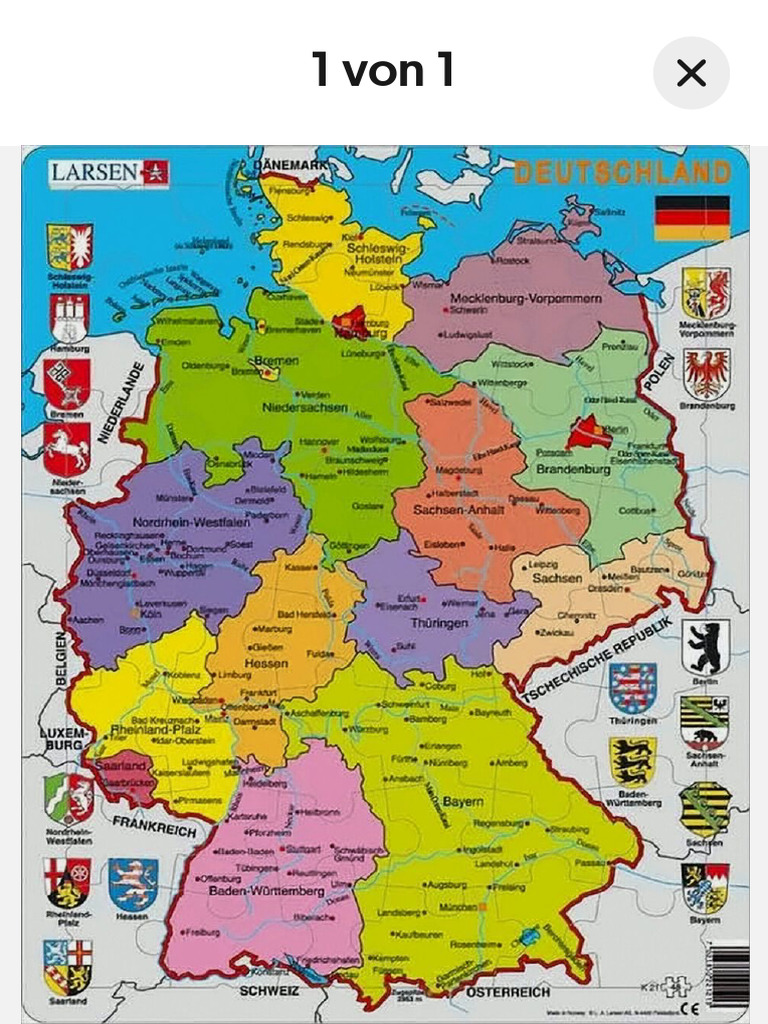 GW1331 Deutschlandkarte Politisch EBay | PDF