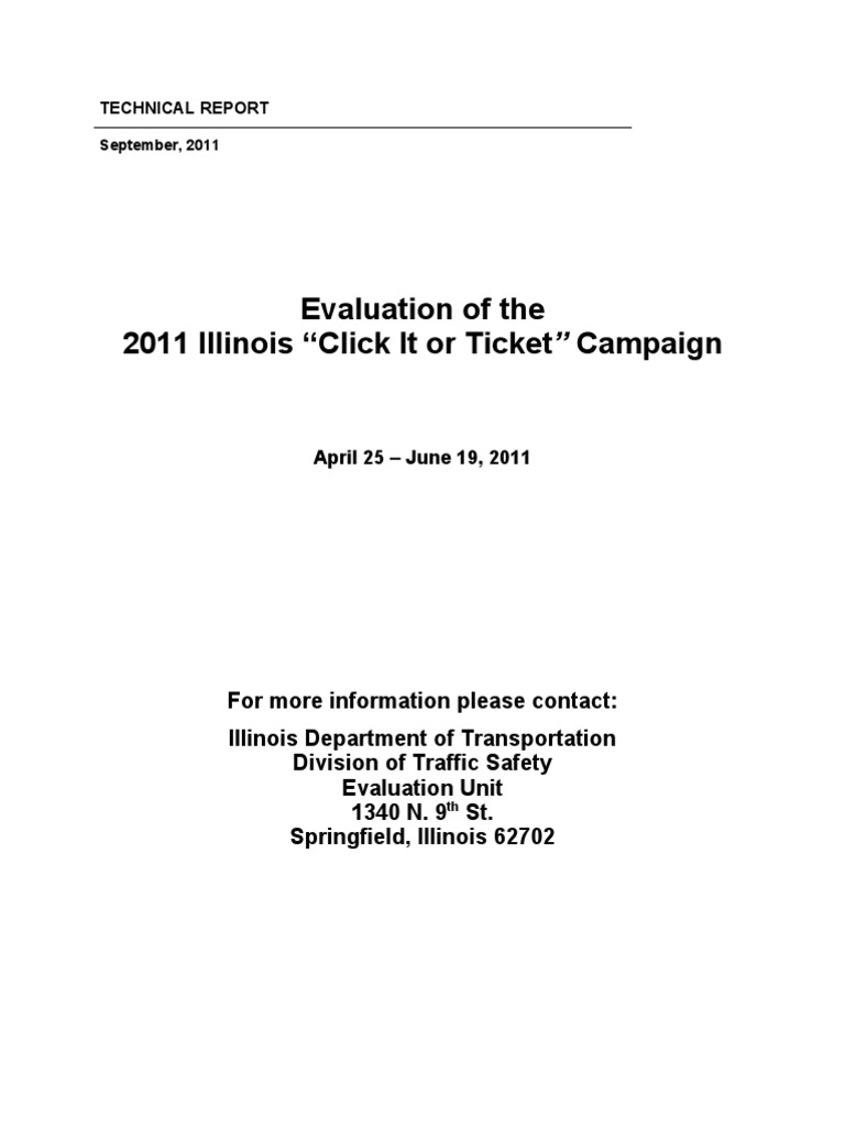 2011 May Mobilization Report | PDF | Seat Belt | Traffic Ticket