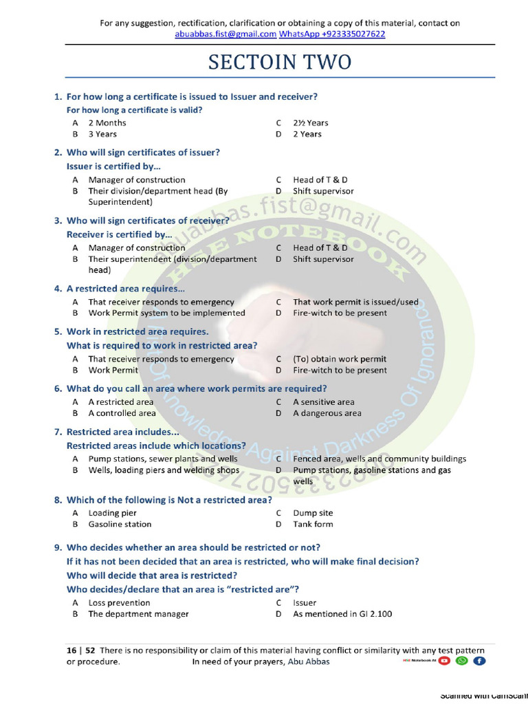 SA - WPR Notes - Abu Abbas | PDF