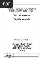 Sejarah PMR Koleksi Soalan