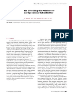 Rapid Spot Tests For Detecting The Presence of Adulterants in Urine Specimens Submitted For Drug Testing